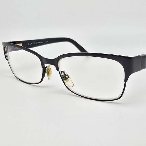 Gucci GG4214 GB5 Gloss Black Eyeglasses Frame w/ Flexhinge and Case Italy 54mm - Picture 3 of 15